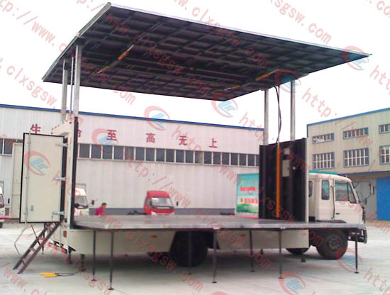 东风二面展舞台车 东风二面展舞台车